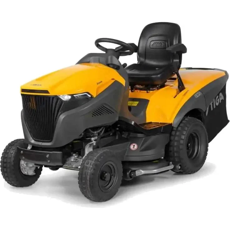Stiga Rasentraktor Estate 9102 WX, Benzin-Rasentraktor mit 102 cm Mähdeck, Allradantrieb und 360 l Grasfangkorb