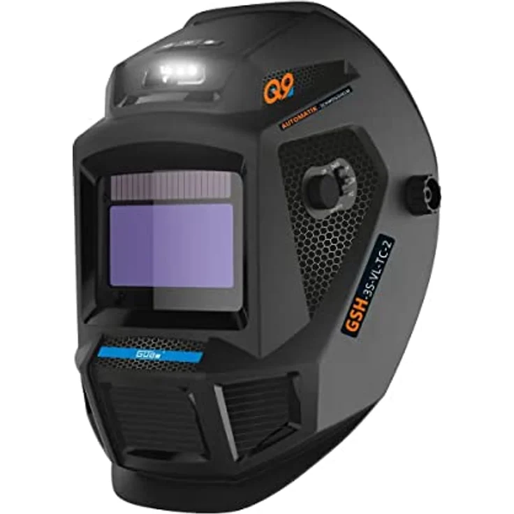 Güde Automatik Schweißhelm, Schweißmaske, Schweißschild, GSH-3S-VL-TC-2, Ventilatorfunktion, LED Leuchte, True Color, Auto-Abdunklungsfilter – Bild 1