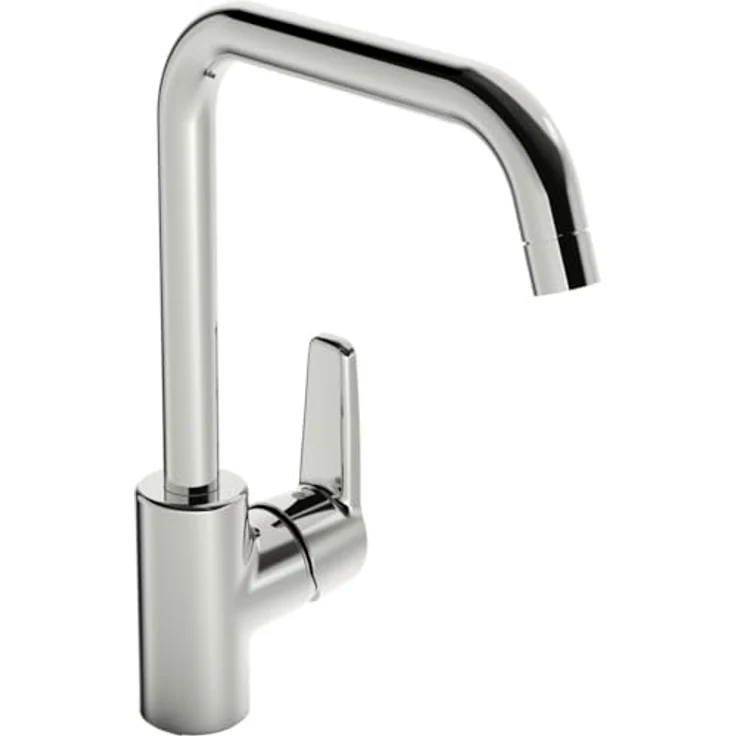 HANSA Hansapolo Spültisch-Einhand-Einlochbatterie, 203 mm Ausladung, 120° schwenkbar, 12 l/min Durchflussmenge – Bild 1