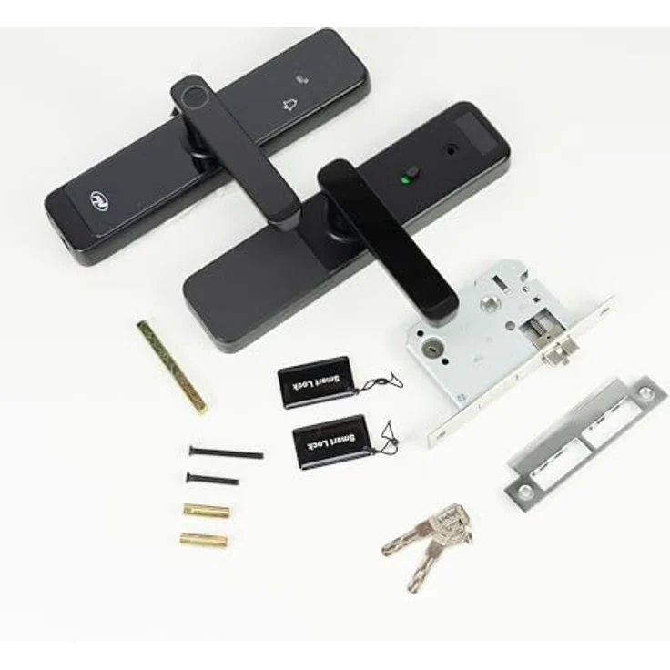 PNI PNI-PTY6526 Lock SafeHome, Smart Fingerabdruck- und Code-Zugangssteuerung, Tuya kompatibel, 100 Benutzer, Schwarz, 250 x 140 x 75 mm – Bild 4