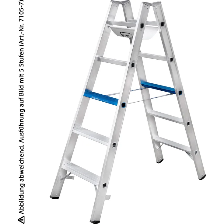 Iller Stufenstehleiter Alu Ergo Plus mit 2x8 Stufen 3,59m AH - Preisvergleich