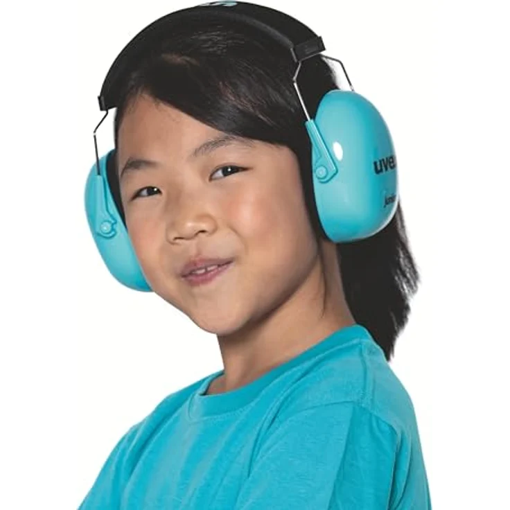 Uvex Kinder Gehörschützer 29dB | Kompakter, Faltbarer und Verstellbarer Kapselgehörschutz | Verstellbarer Ohrschützer | Gewicht: 160g | Farbe: Blau – Bild 11