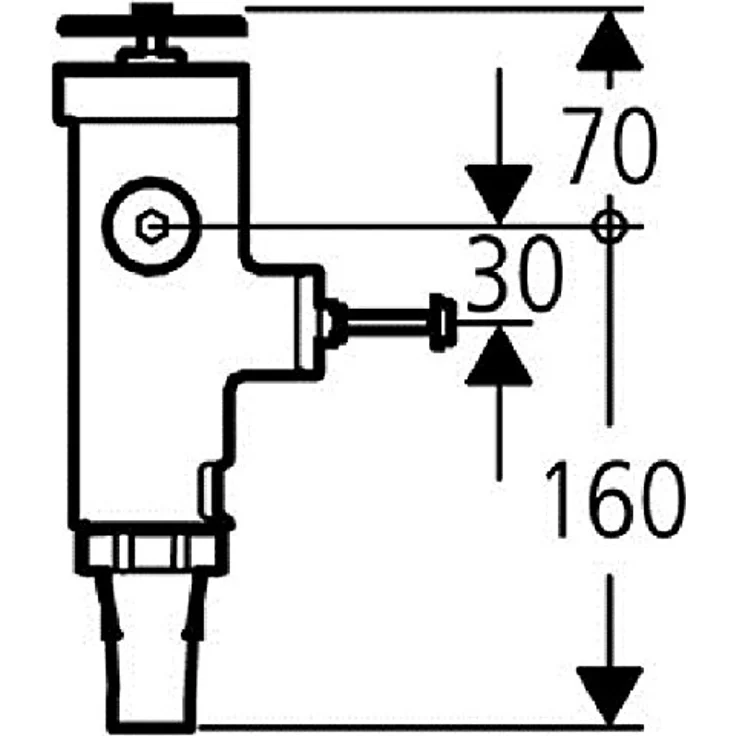 GROHE Druckspüler für WCs, Ersatzteil ohne Vorabsperrung und Durchspülbogen, passend für 67700200, 67703200, 68000200, 43996000 – Bild 2