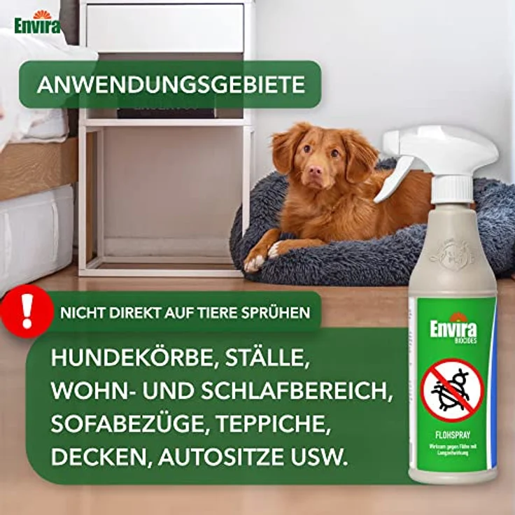 Envira Floh-Spray - Anti Flohmittel für die Wohnung 3X 2L + 2L Drucksprüher - Umgebungsspray, Mittel gegen Flöhe - Geruchlos & Auf Wasserbasis – Bild 4