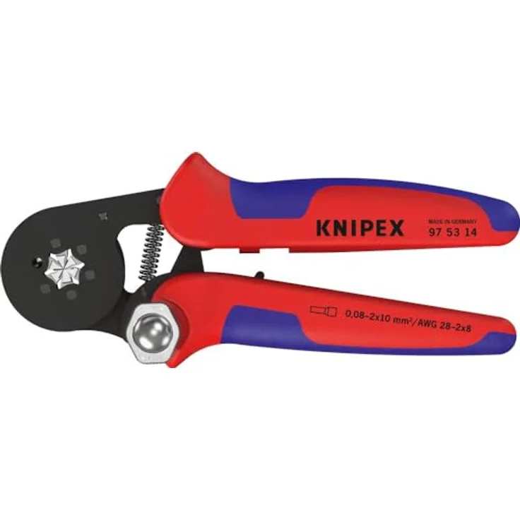 KNIPEX 97 53 14 Selbsteinstellende Crimpzange für Aderendhülsen mit Seiteneinführung mit Mehrkomponenten-Hüllen brüniert 180 mm – Bild 2