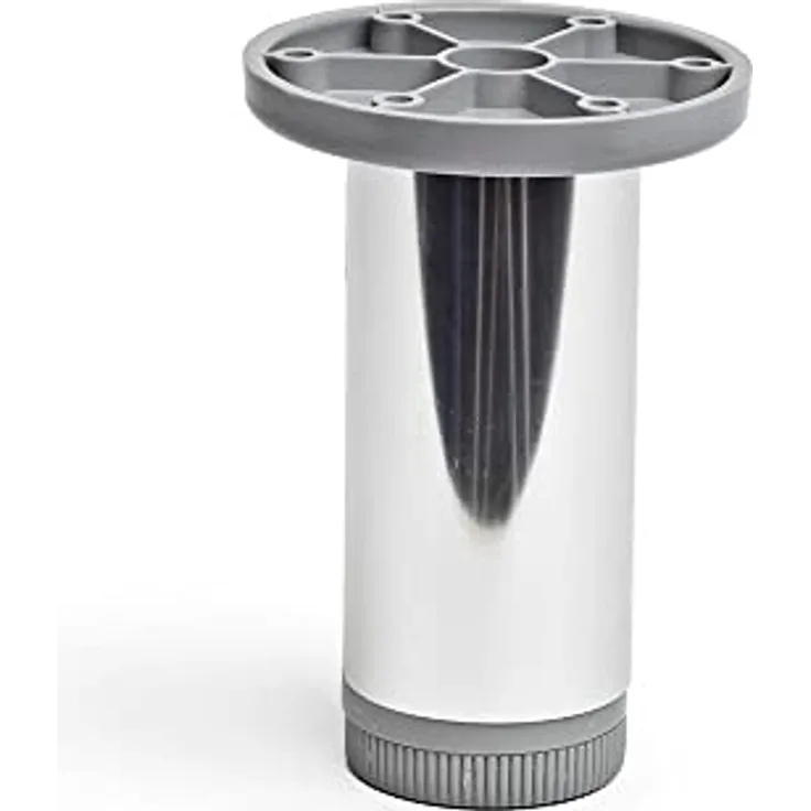Amig Zyklonfuß aus Aluminium, verchromt, glänzend, Mod. 405. Höhe: 100 mm