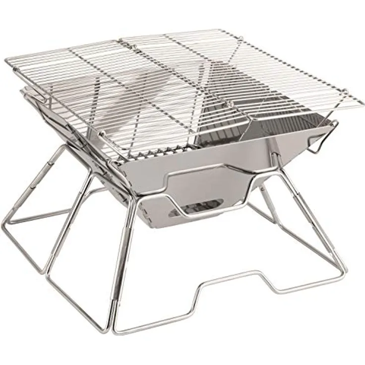 Robens Wayne Grill, Trockenbrennstoffkocher aus Edelstahl, Grau, One Size