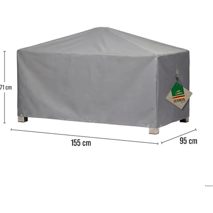 Schutzhuelle f.Gartentisch rechteckig 155x95 – Bild 8