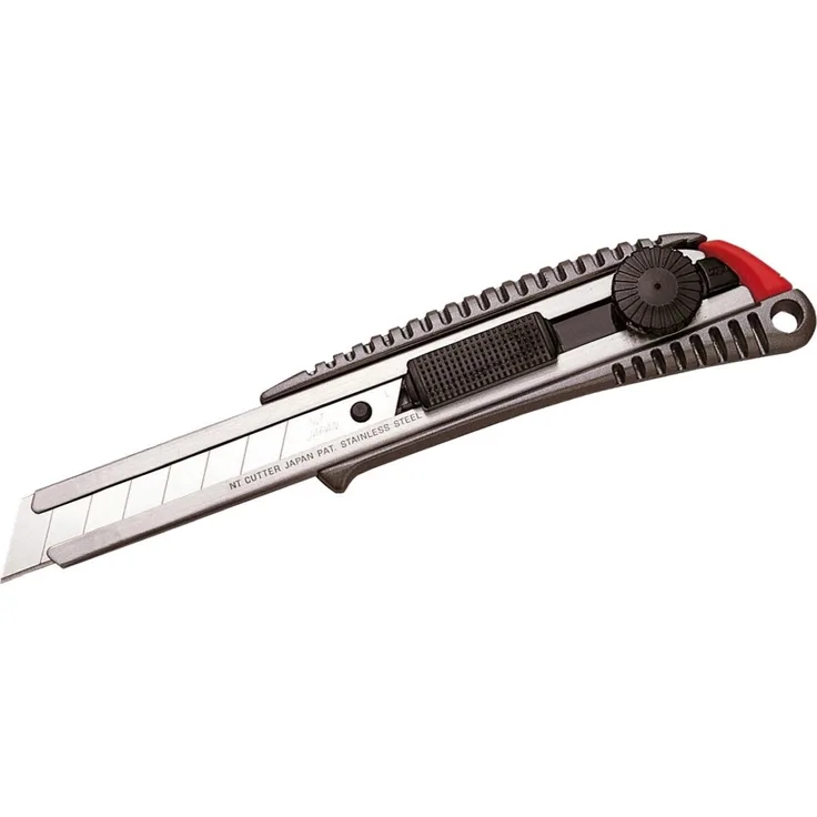Nourished Essentials Cutter SL 700 GP, Teppichmesser mit 18 mm Klingenbreite und Sicherheitsstopp, anthrazit