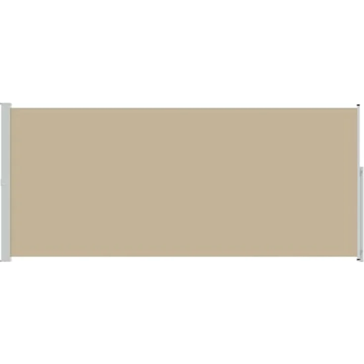 vidaXL Seitenmarkise, einziehbar, Beige, 600 x 220 cm, UV- und wasserabweisend, verstellbar, für Terrasse und Garten – Bild 1