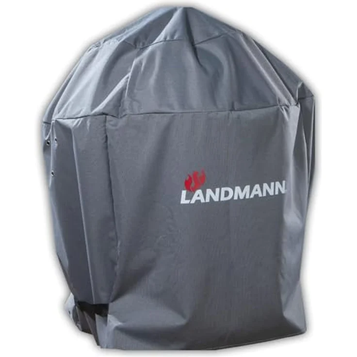 LANDMANN Grillabdeckung, grau, 90 x 70 x 70 cm, wetterfest – Bild 2