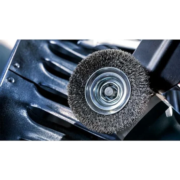 Bosch Professional Kegelbürste, gezopfter Draht, rostfrei, 0,35 mm, 115 mm, 12500 U-min, M 14, 2608622109 – Bild 9