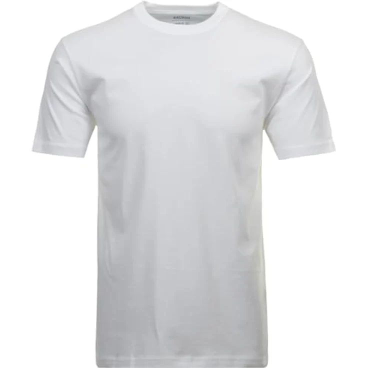 Ragman Herren T-Shirt, 2er-Pack, kurzarm, Rundhalsausschnitt, Uni Design, weiss, (XL) – Bild 1