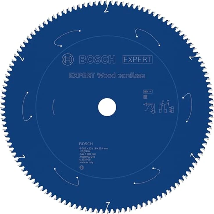 Bosch EXPERT Wood cordless Kreissägeblatt, Ø 305 mm, T120, für Weich- und Hartholz, langlebig mit Bosch Carbide Technology – Bild 1