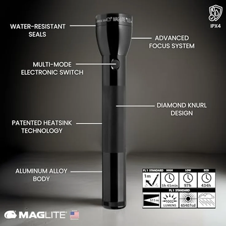 Mag-Lite ML300L 4D LED Taschenlampe batteriebetrieben 1002lm 434h 907g – Bild 3