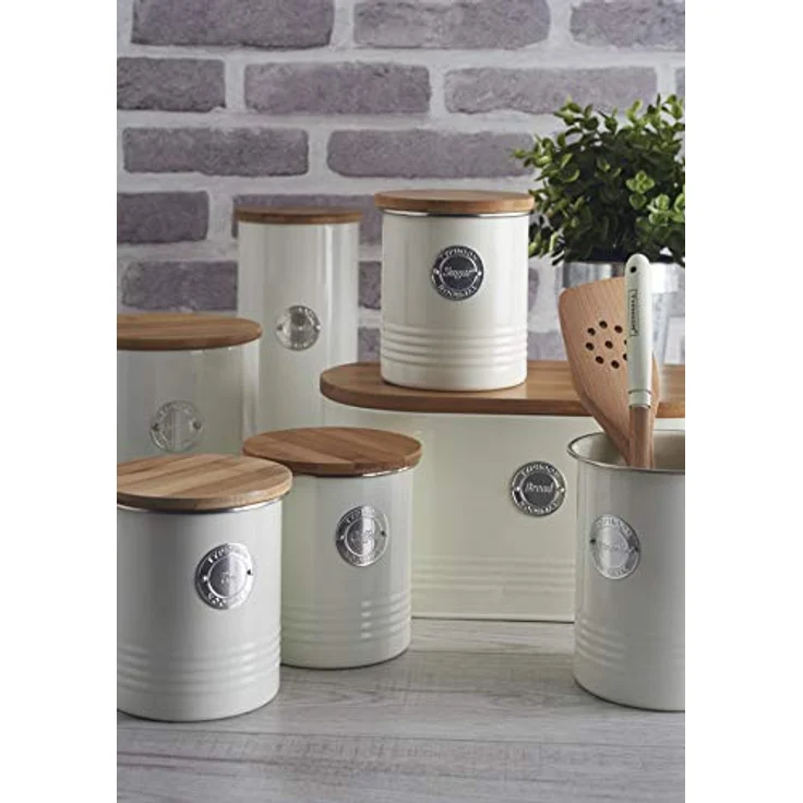 Typhoon Living - Kompostbehälter, pastellcreme, 2,5 Liter, 17,5 x 17,5 x 20 cm – Bild 3
