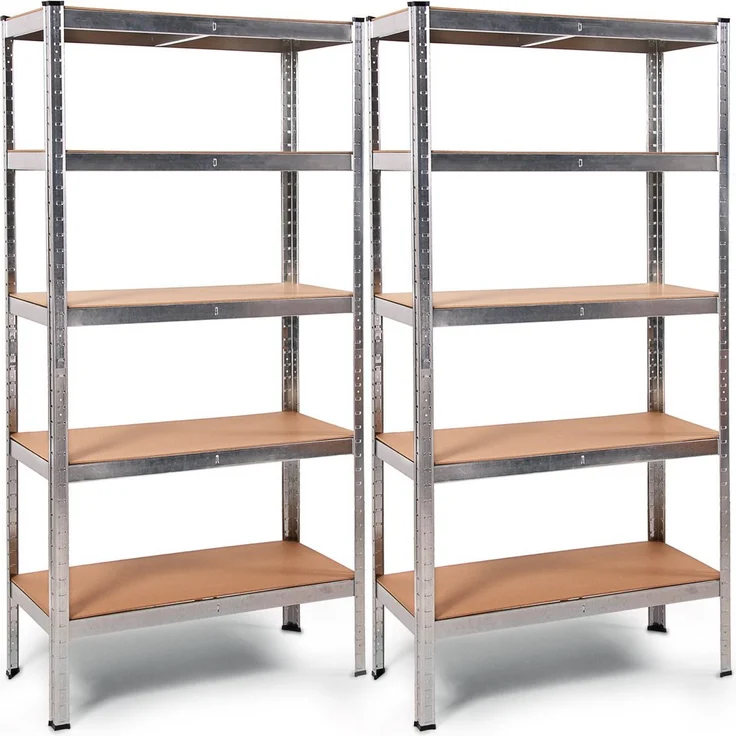ONDIS24 Schwerlastregal Metallregal Thomas, 90 x 40 x 180 (H) cm, 875kg belastbar, 5 Einlegeböden, 2-tlg. – Bild 1