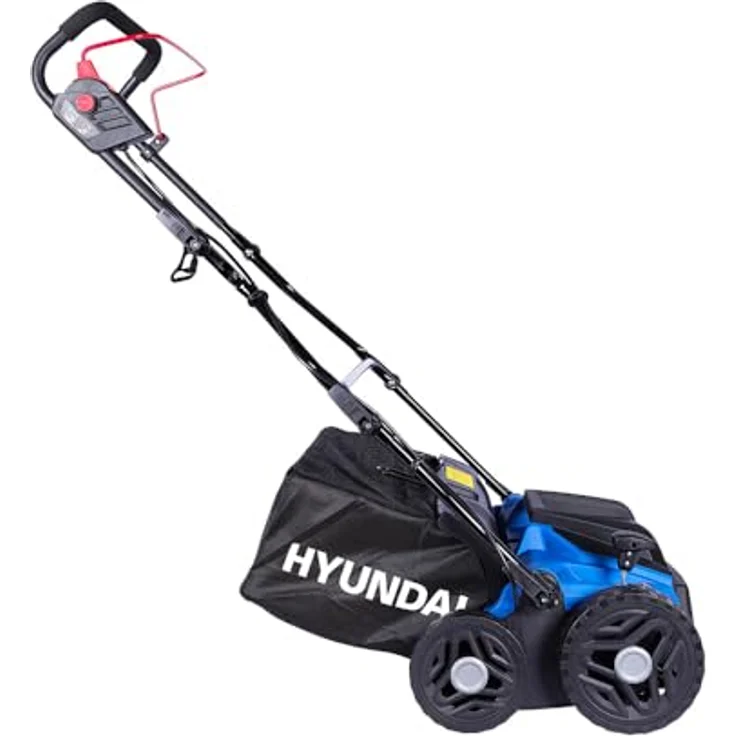 Hyundai Elektro-Vertikutierer SC3601E, 1.500 W Rasenpflegegerät mit 36 cm Arbeitsbreite und 5 Vertikutierhöhen, inkl. 45 l Grasfangkorb – Bild 2