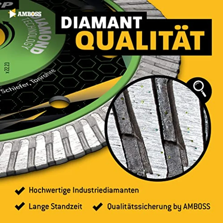 Amboss FFS 22P Diamant Trennscheibe 200 x 1.9 x 25.4 – Bild 6