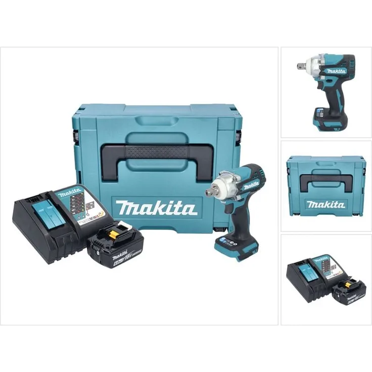 Makita DTW 301 RG1J, Akku Schlagschrauber 18 V mit 330 Nm, Brushless Motor, 1x 6,0 Ah Akku, Ladegerät & Makpac Koffer