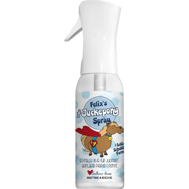 Bense & Eicke Fellpflege Felix Juckepony Spray  - 500 ml, mit Lebermoos, Aloe Vera und Teebaumöl zur Juckreizlinderung