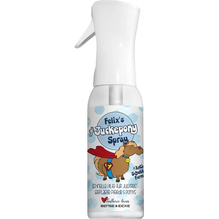 Bense & Eicke Fellpflege Felix Juckepony Spray  - 500 ml, mit Lebermoos, Aloe Vera und Teebaumöl zur Juckreizlinderung