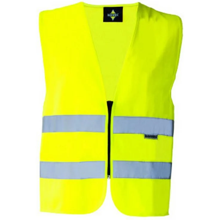 korntex Warnweste Hi-Vis Safety Vest Cologne mit Front-Reißverschluss, EN ISO 20471:2013/A1:2016, Polyester, bis XL Klasse 1, ab XXL Klasse 2