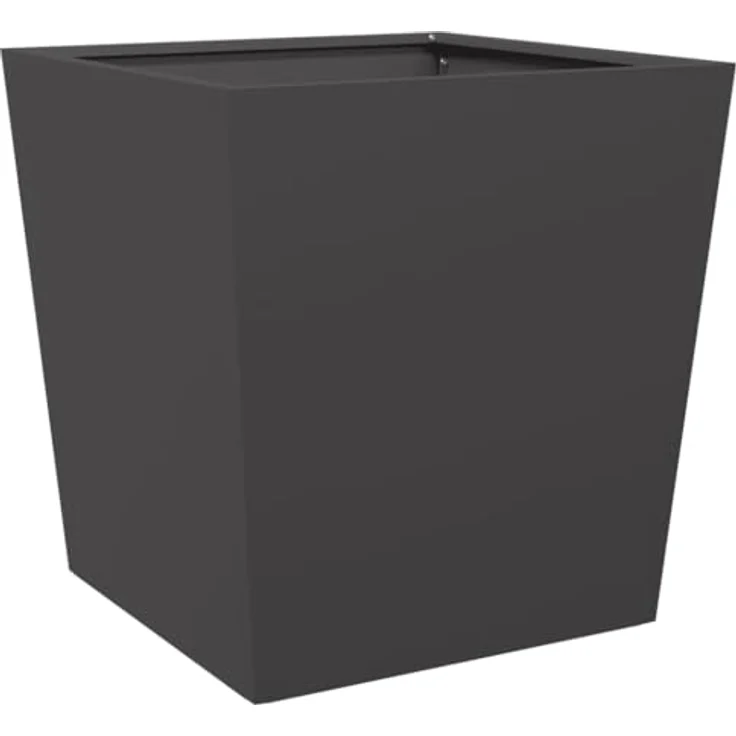 vidaXL Pflanzkübel Schwarz 50x50x50 cm Stahl, rostbeständig und strapazierfähig – Bild 1