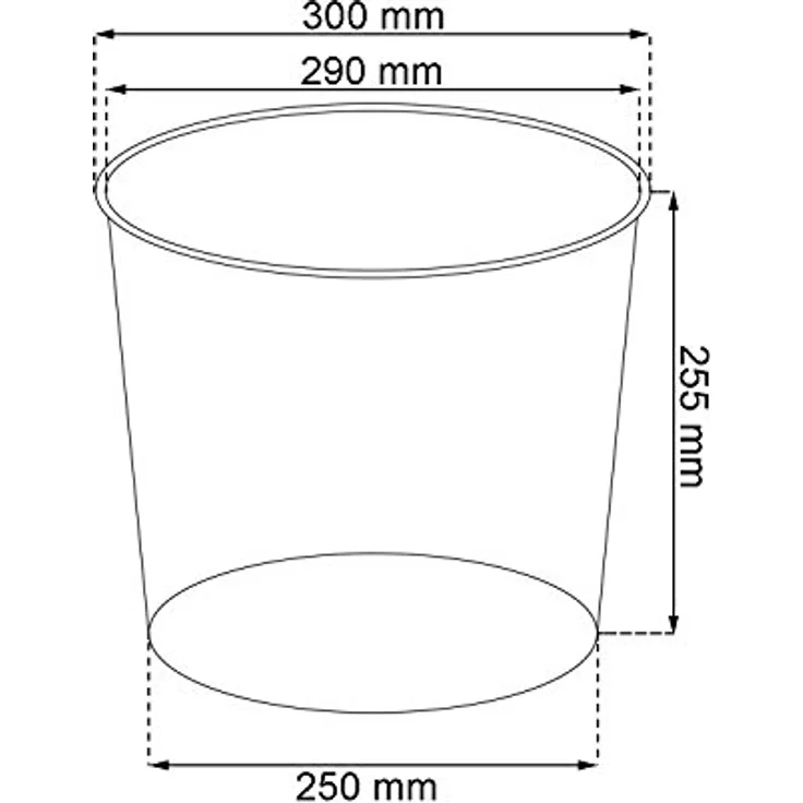 Maceta TUBUS SLIM 27L., dimensiones (mm) 300x300x572, color Blanco – Bild 4