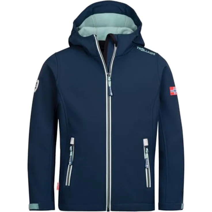 TROLLKIDS Softshelljacke KIDS TROLLFJORD JACKET, Modisch top und sportlich funktional, Unisex, blau – Bild 2