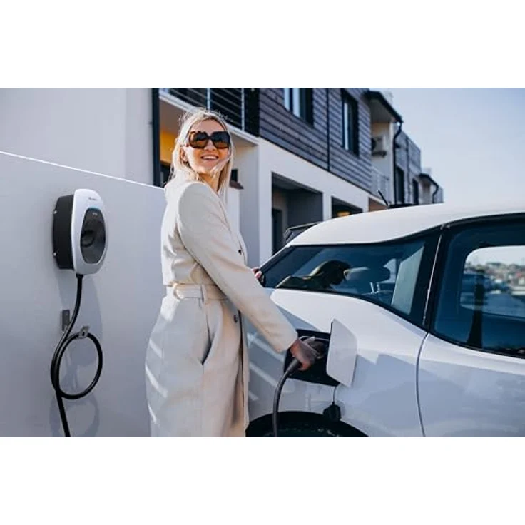 Delta Elektroauto Ladestation AC MAX Basic (Typ 2, 11 kW, 16 A) in robustem Design, inklusive 5m Ladekabel – Bild 3