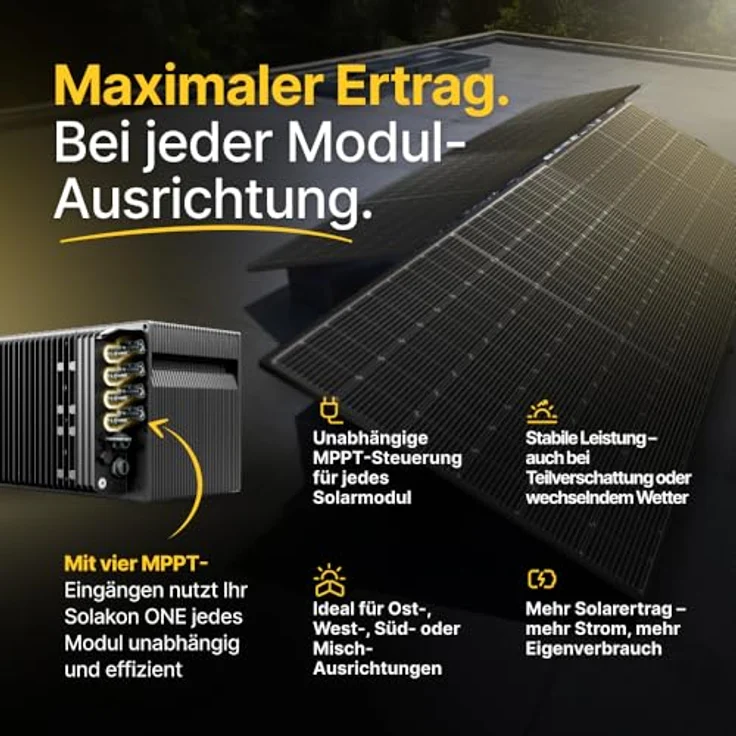 Solakon ONE All-in-One Balkonkraftwerk Speicher mit 2,11 kWh Kapazität, 2600W über 4 MPPTs, KI-Funktionen, Nulleinspeisung, einheitlichem App-Ökosystem, Plug & Play – Bild 8