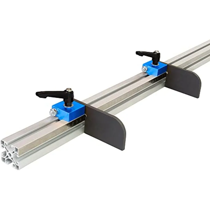 SCHMIDT systemprofile Längenanschlag C 2m Aluminium-Profil Säge-Anschlag Links-Rechts Maßband 2x Ablängklappe - Preisvergleich
