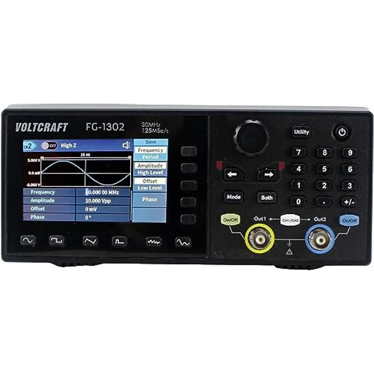 VOLTCRAFT FG-1302 Funktionsgenerator netzbetrieben 1 µHz - 30 MHz 2-Kanal Arbiträr – Bild 2