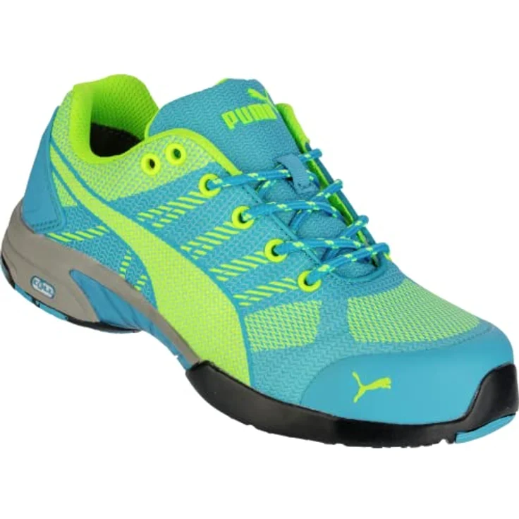 PUMA Celerity Knit Blue Wns Low S1P, Sicherheitsschuh mit FAP® Durchtrittschutz, EVA Zwischensohle, Blau-Grün, Schuhgröße EU 36 – Bild 1