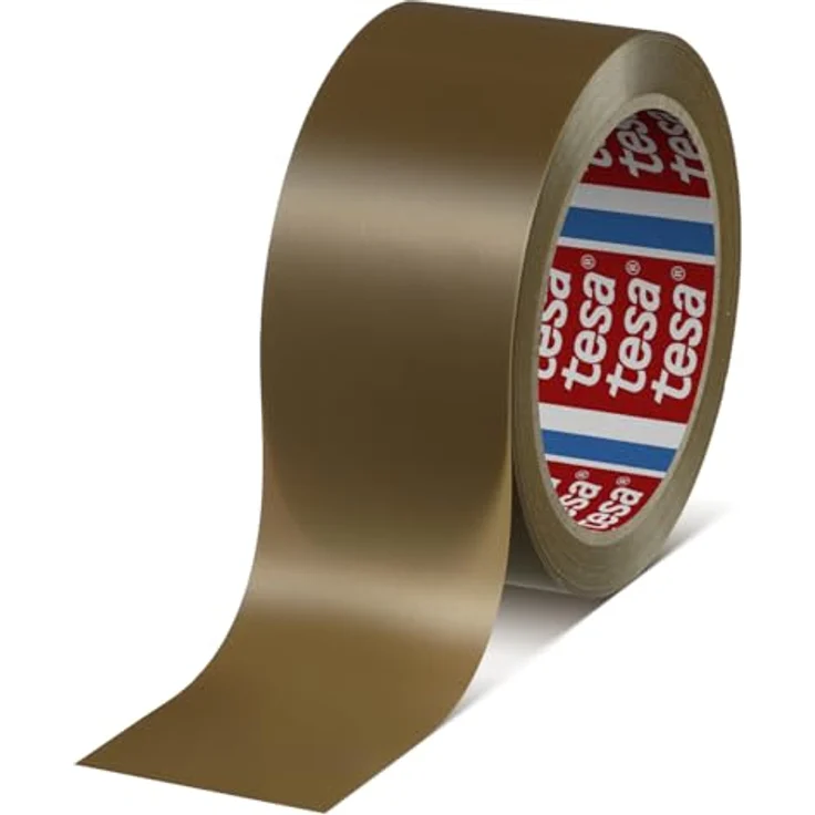 TESA Packband 4120, 50 mm breit, Länge 66 m, Paketband braun, Klebeband, robust – Bild 2