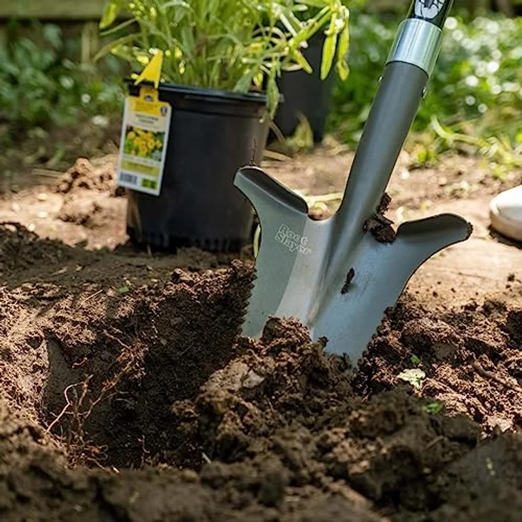 RootSlayer Spaten speziell massiv – Venteo – Rot – Erwachsene – Ultra-scharfe Zähne aus Stahl, extrem robust und leicht – Bild 2