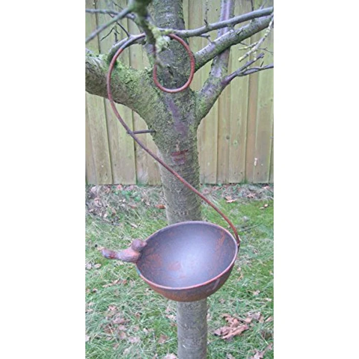 Vogeltränke Vogelbad Vogel-Futterstelle z. Hängen Eisen massiv – Bild 2