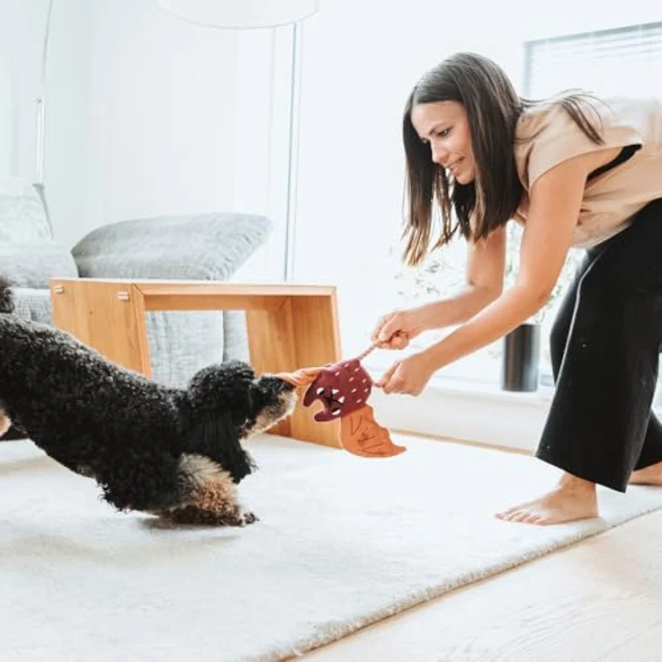 Hunter Tierbedarf Tierkuscheltier Hundespielzeug Rio Fledermaus mit Tau, recyceltes Material, robuste Verarbeitung, 25 cm – Bild 4
