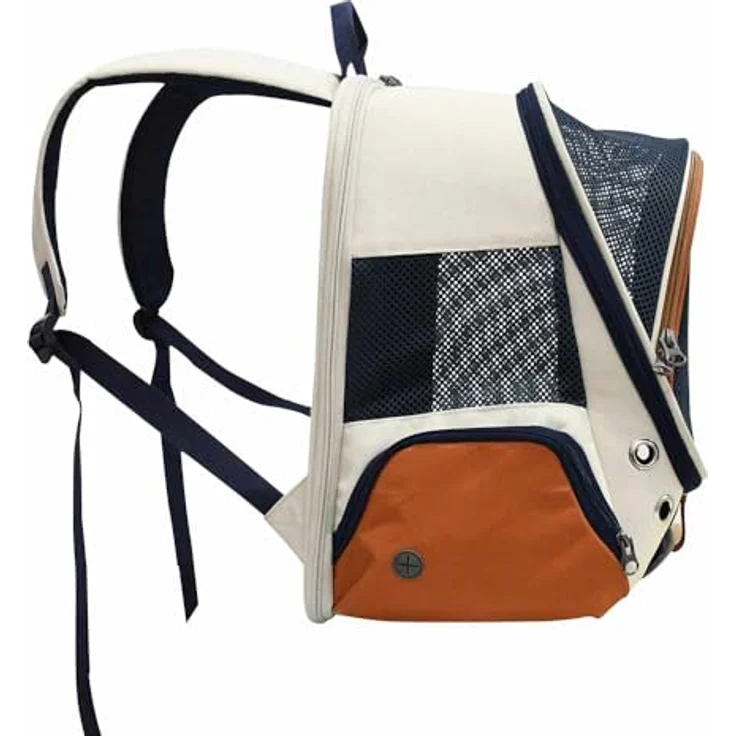 Nobby Rucksack KAYS beige 34 x 22 x 42 cm, strapazierfähige Mikrofaser, abwaschbar, für Hunde bis ca. 6 kg – Bild 2