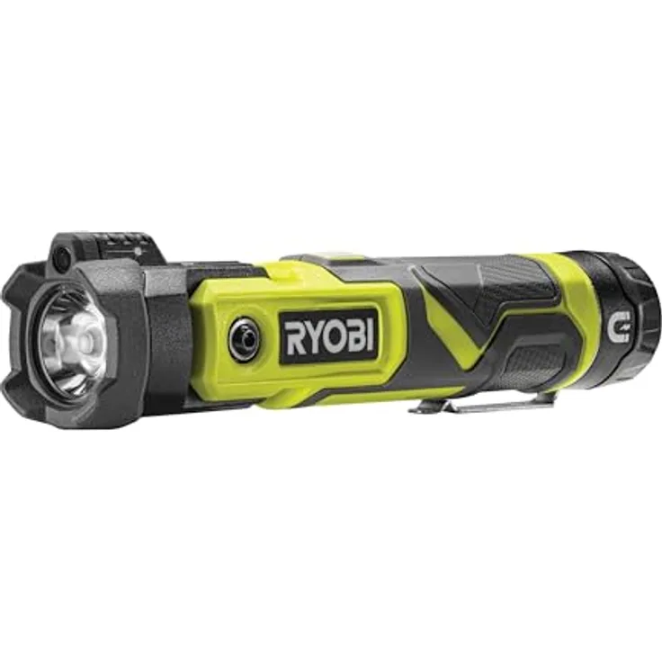 RYOBI 4 V USB Akku-Taschenlampe RLP4-0, schwenkbar, 640 Lumen, ohne Akku und Ladekabel