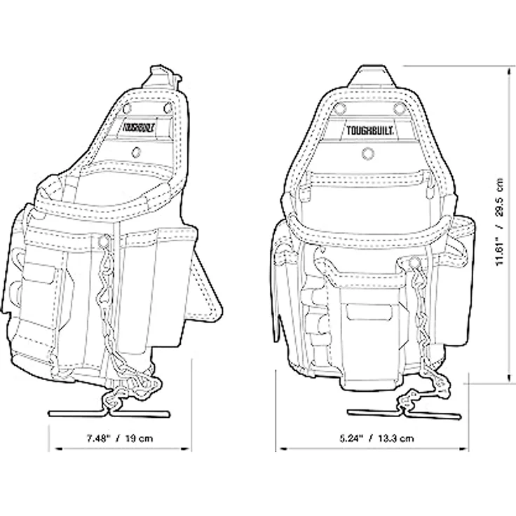 TOUGHBUILT TOU-CT-34 Kleine Elektrikertasche – Bild 11