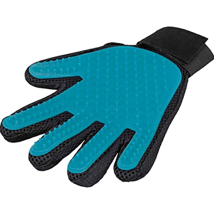 TRIXIE Fellbürste Fellpflege-Handschuh, massiert die Haut und fördert die Durchblutung, 16 x 24 cm, für alle Felltypen – Bild 2