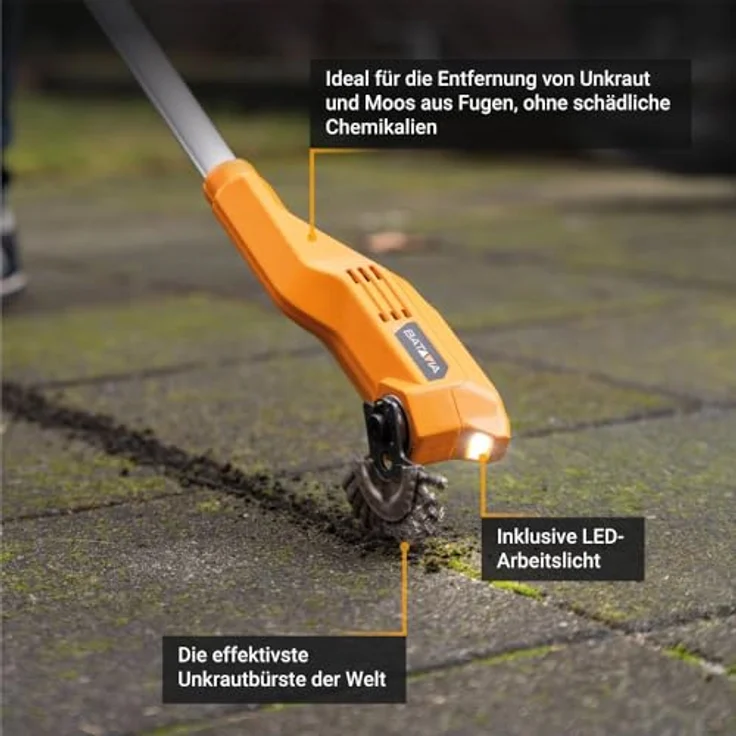 Batavia 12V Fixxbrush – Leistungsstarke Unkrautbürste mit schwingendem Bürstenkopf, ergonomischem Griff und kompatiblem Fixxpack-Akkusystem – Bild 6
