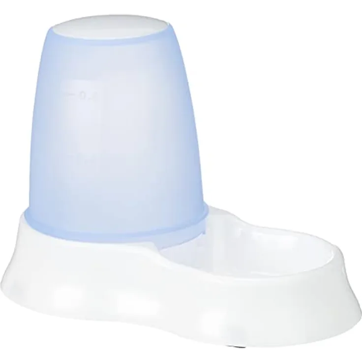 TRIXIE Wasserspender Wasser- und Futterspender, 0.6 l, spülmaschinengeeignet, Farbwahl zufällig