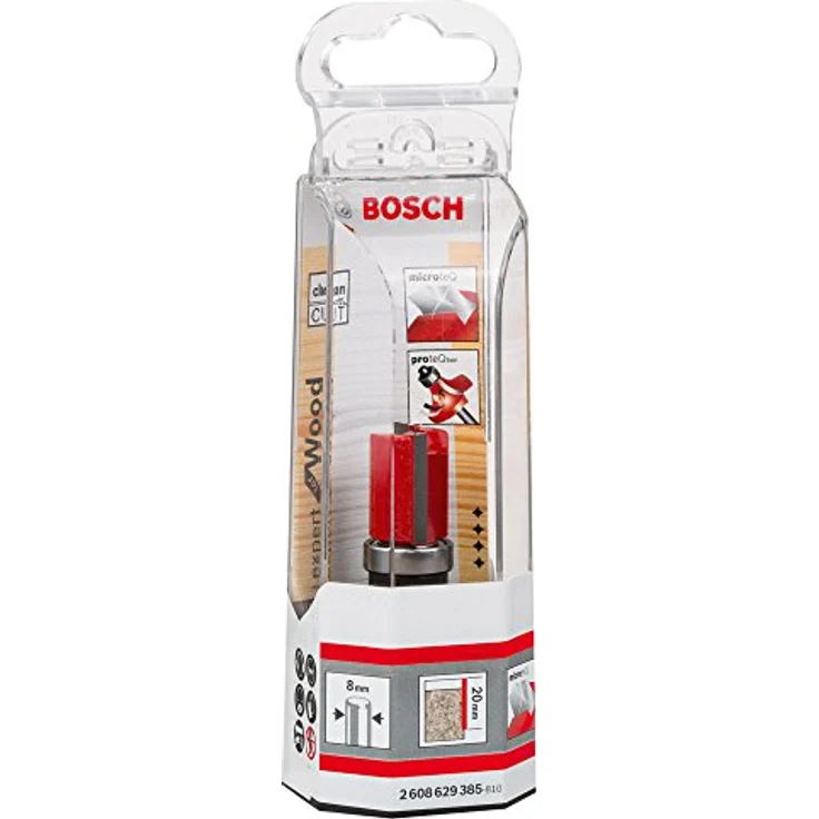 Bosch Professional Bündigfräser Expert for Wood (Holz und Laminat, Ø 16 mm, Arbeitslänge 20 mm, Gesamtlänge 60 mm, Zubehör Handfräse) – Bild 3