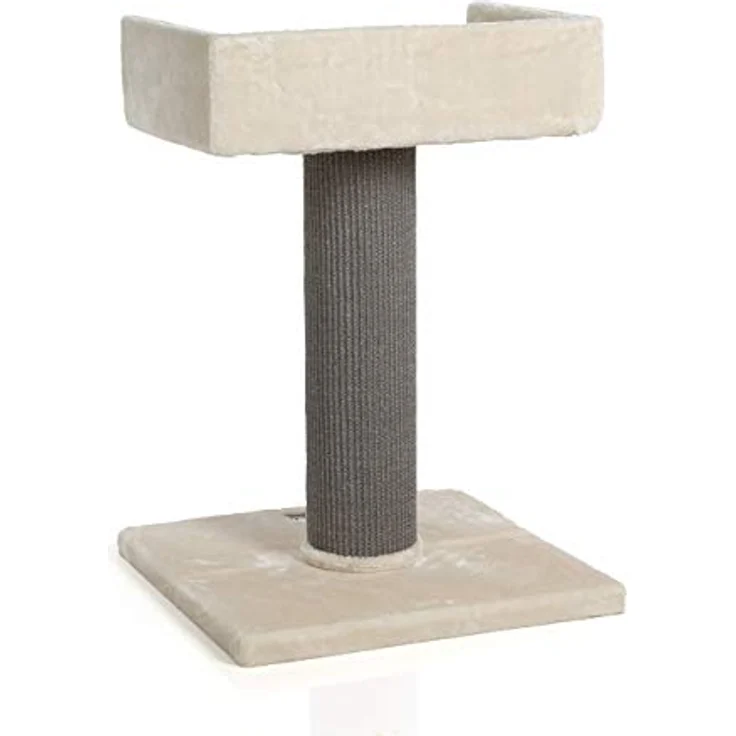 CanadianCat Company | Kratzbaum Residenz XXL Katzenbaum große Katzen, sehr stabil, ⌀ 18 cm Kratzsäule, Kratzsäule mit Sisal, 60 x 60 x 90 cm, beige/anthrazit – Bild 3