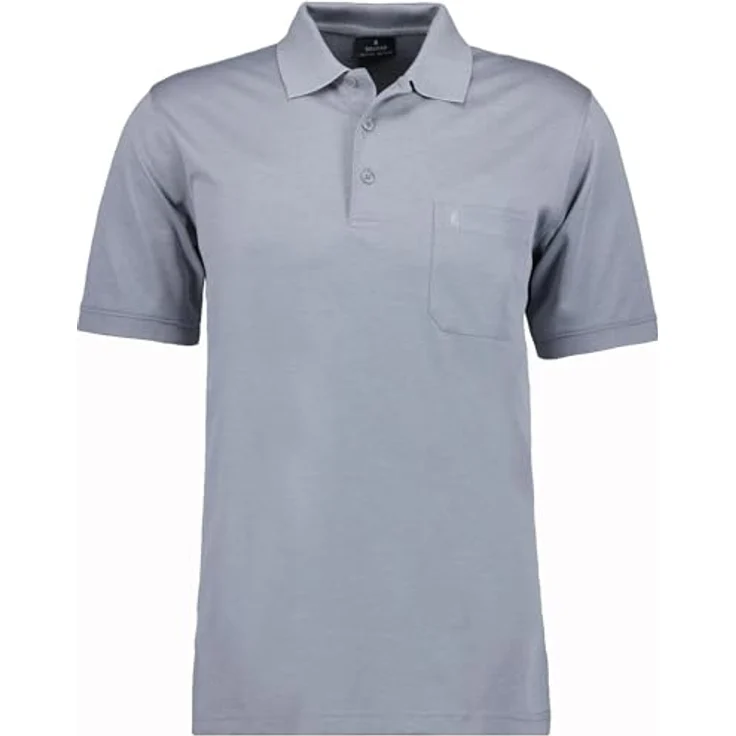 RAGMAN Poloshirt Herren Poloshirt - Softknit-Polo mit Brusttasche, Navy – Bild 2