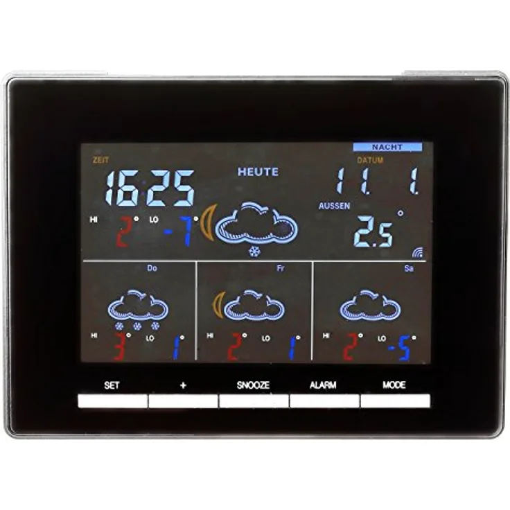 Technoline WD 4027 Wetterstation Wettervorhersage für 4 Tage, fabiges Display