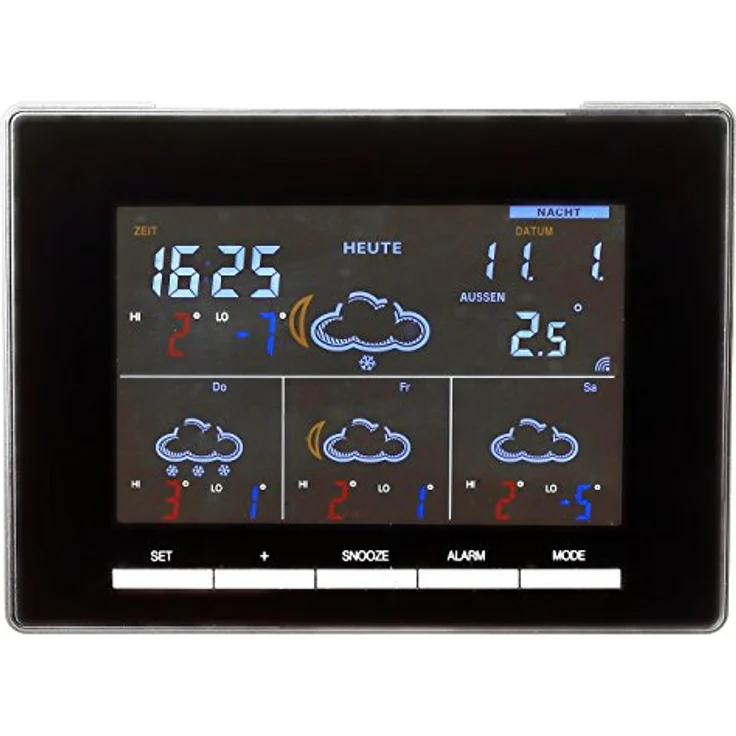 Technoline WD 4027 Wetterstation Wettervorhersage für 4 Tage, fabiges Display – Bild 1